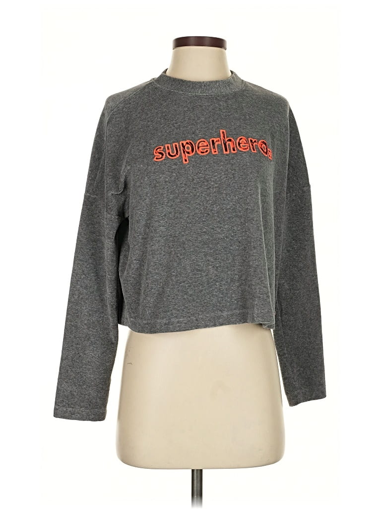 Pre-owned Sweaty Betty Pullover Sweater In Gray