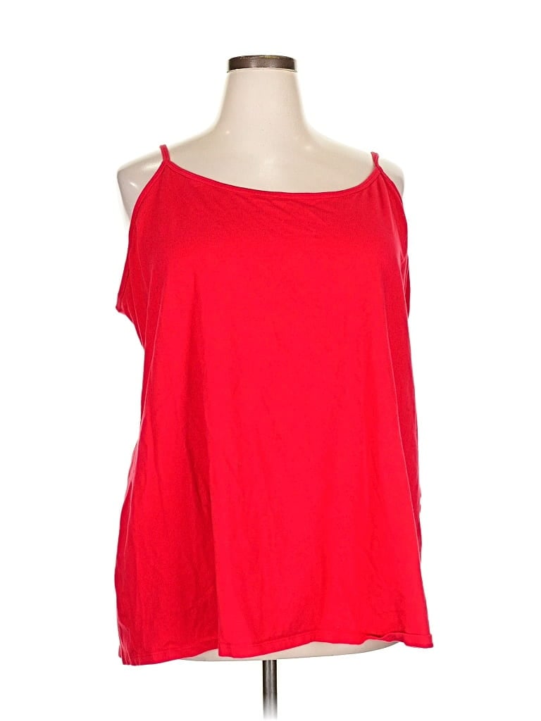 Pre-owned Torrid Tank Top Red One Shoulder Neckline Tops