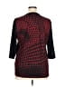 Serengeti Red Black 3/4 Sleeve Blouse Size XL - photo 2