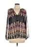 Zoa 100% Polyester Gray Long Sleeve Blouse Size XS - photo 1