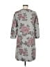 Apt. 9 Floral Gray Casual Dress Size M - photo 2