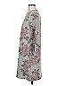 Apt. 9 Floral Gray Casual Dress Size M - photo 5