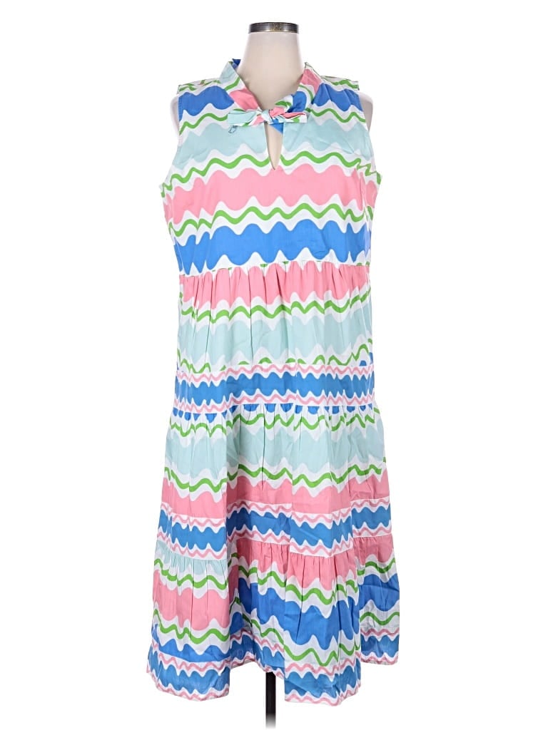 Pre-owned Sail To Sable Casual Dress In Blue