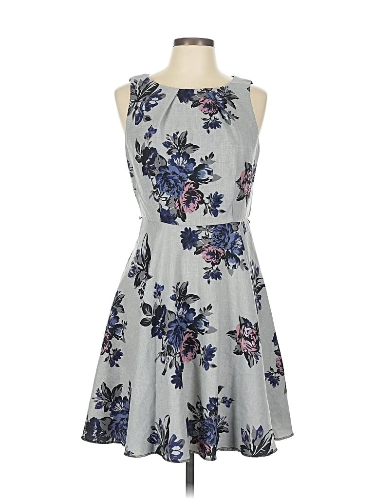 Pre-owned Elle Casual Dress In Gray