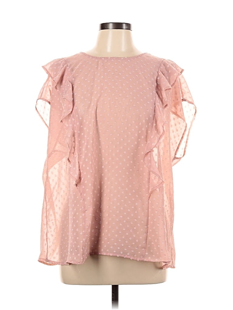 Pre-owned Torrid Short Sleeve Blouse In Pink