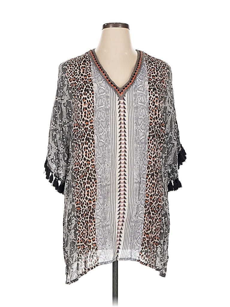 Pre-owned Conditions Apply Kimono In Silver