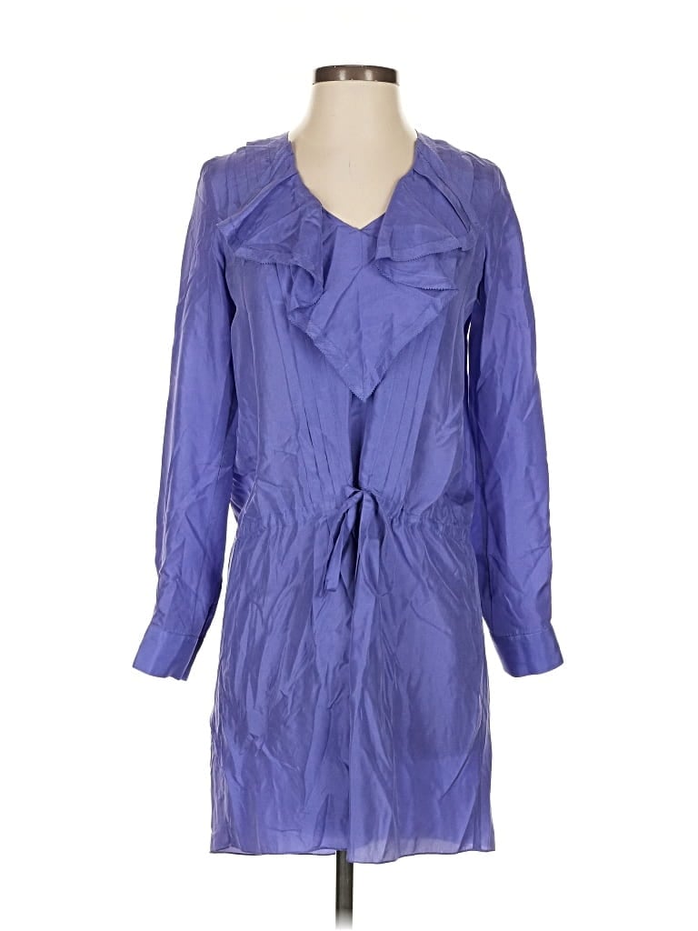 Pre-owned Rebecca Taylor Long Sleeve Blouse In Purple