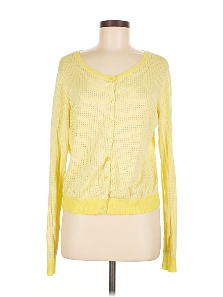 Pre-owned Cabi Cardigan Sweater In Yellow
