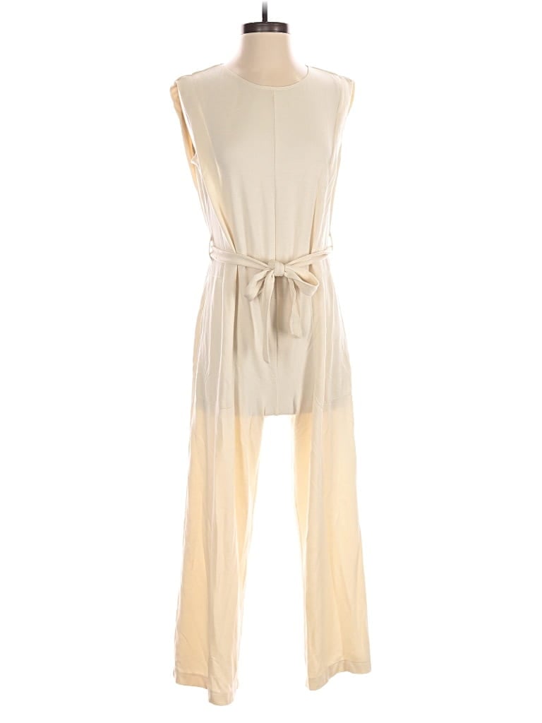 Pre-owned Max Studio Jumpsuit In White