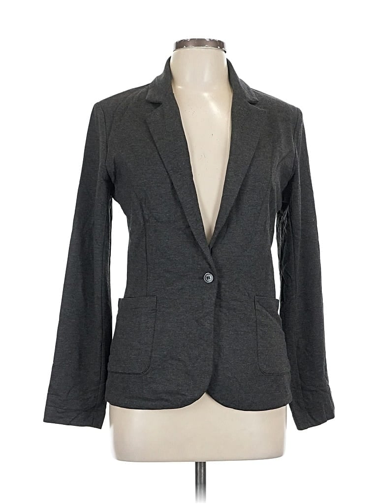 Pre-owned Majestic Filatures Blazer Jacket In Gray