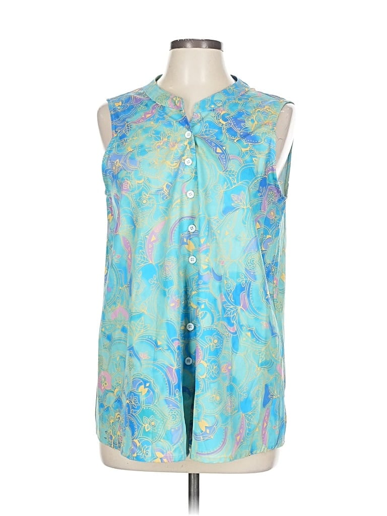 Pre-owned Noracora Sleeveless Blouse In Blue