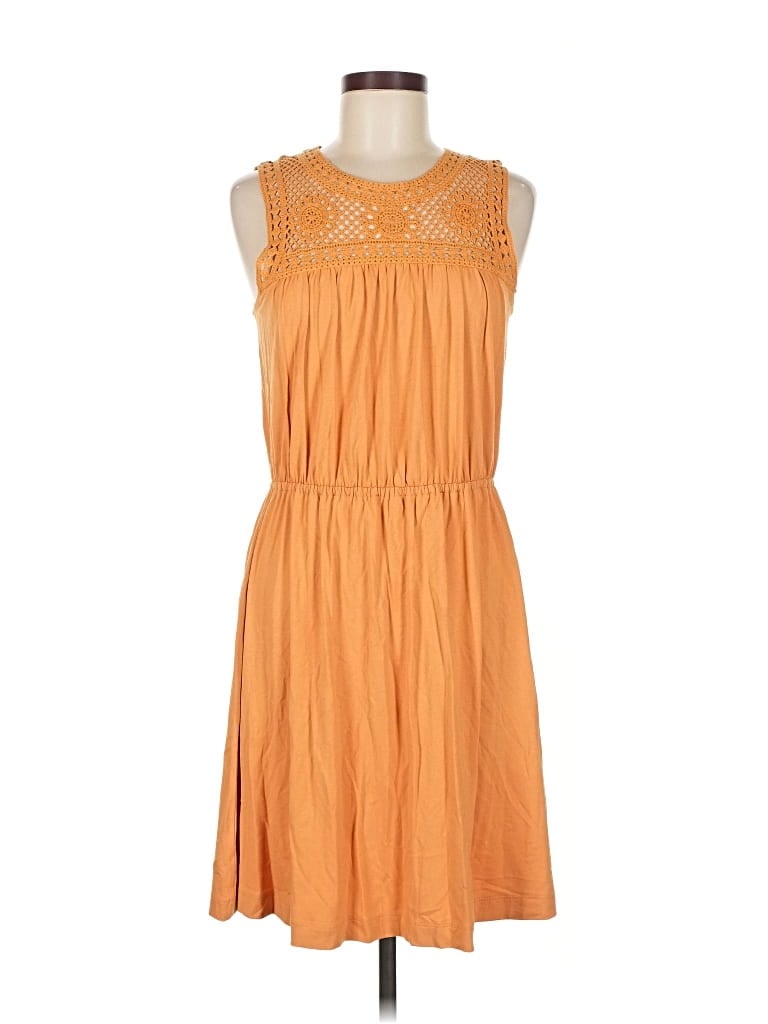 Pre-owned Ann Taylor Loft Outlet Casual Dress In Orange