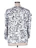 DKNY 100% Polyester Silver Long Sleeve Blouse Size XL - photo 2