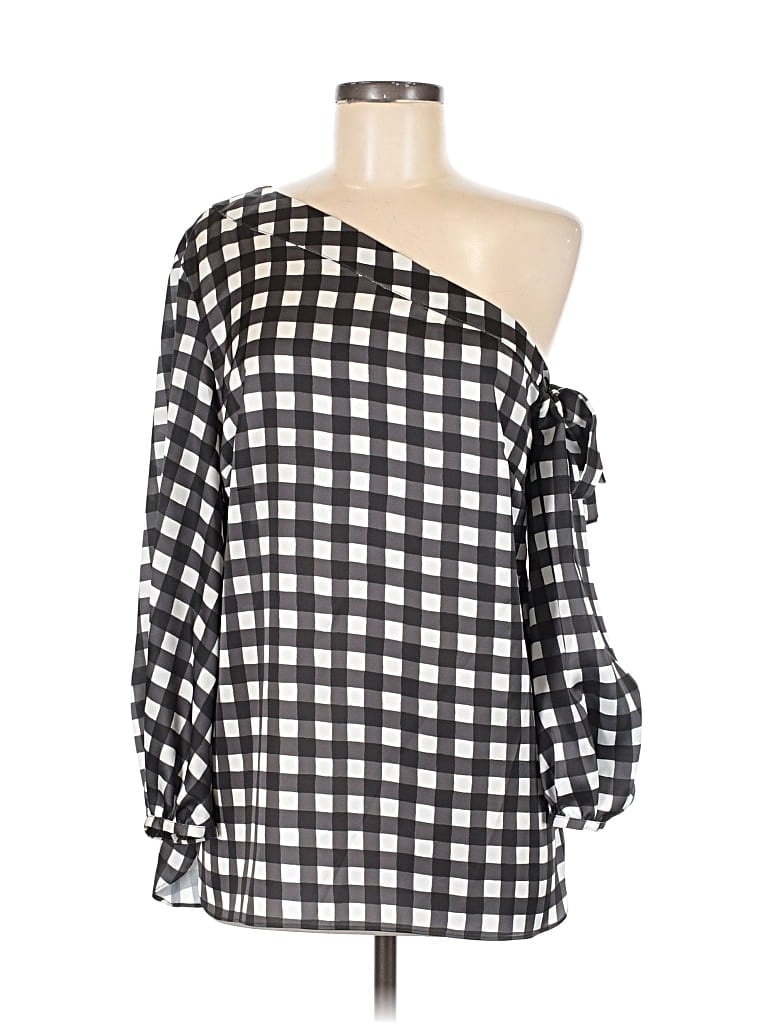 Pre-owned Banana Republic 3/4 Sleeve Blouse In Black