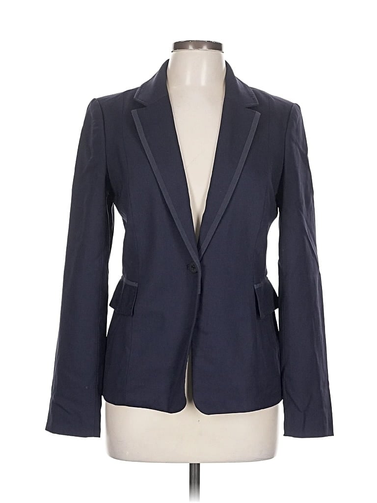 Pre-owned Tory Burch Wool Blazer Jacket In Blue