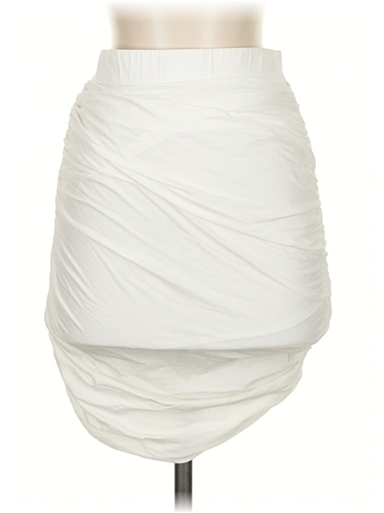 Pre-owned Babaton Sleeveless Top Ivory Strapless Neckline Tops In White