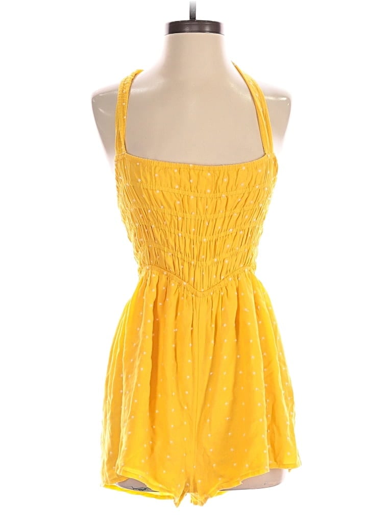 Pre-owned Urban Outfitters Romper In Yellow