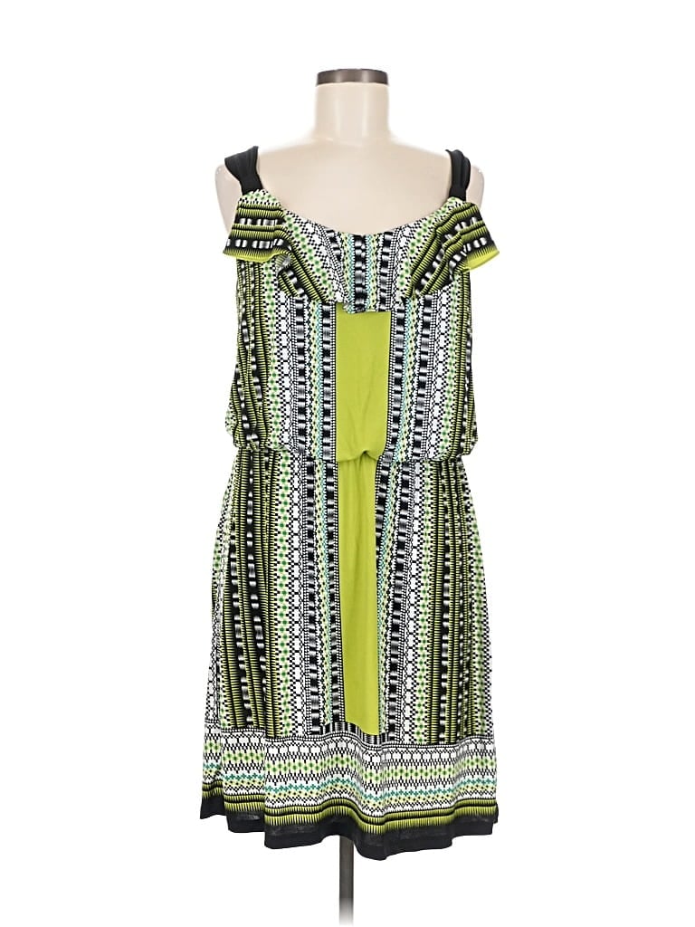 Pre-owned Style & Co Casual Dress In Green