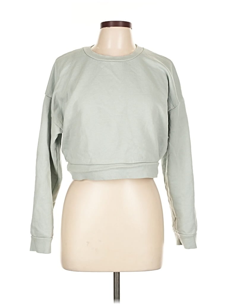 Pre-owned Reformation Jeans Sweatshirt In Green