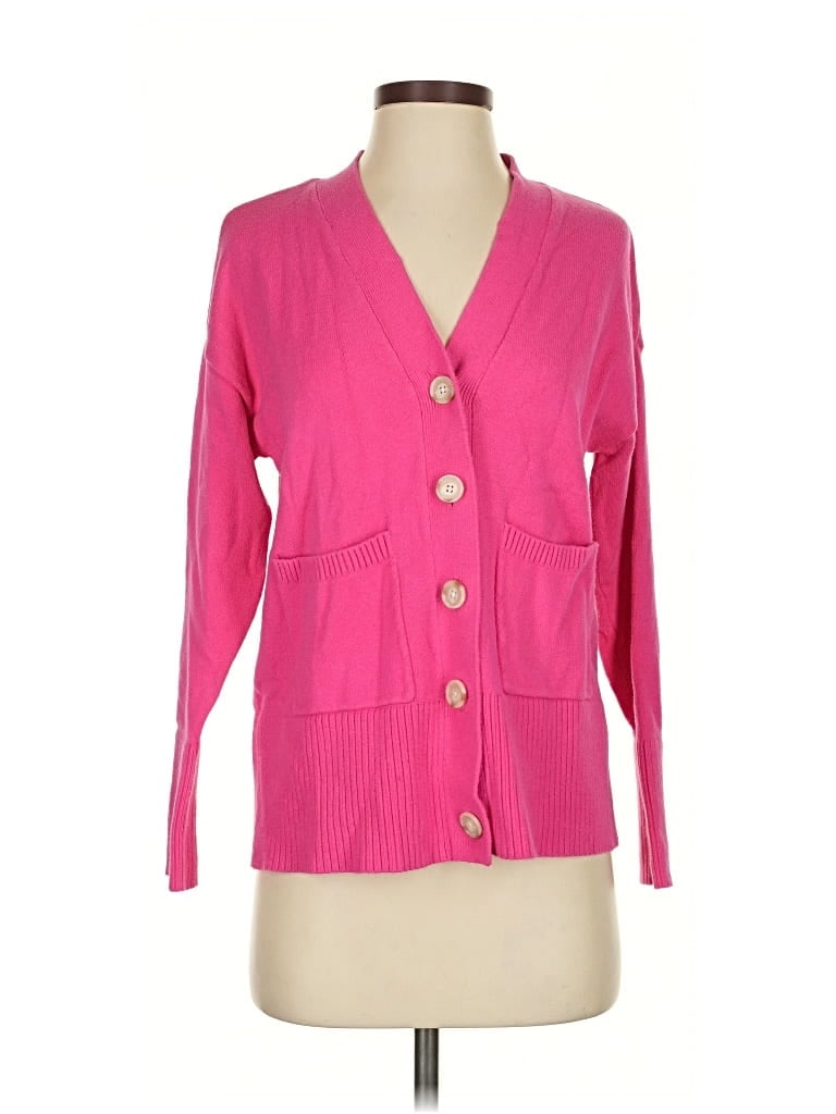 Pre-owned Ann Taylor Loft Cardigan Sweater In Pink