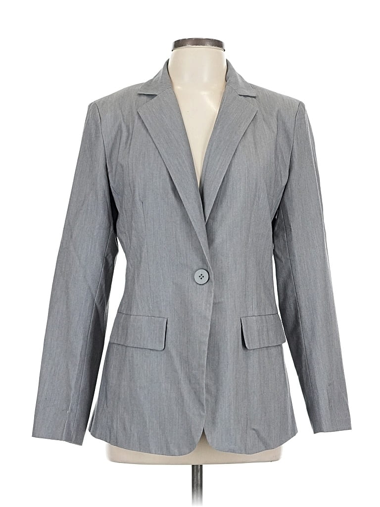 Pre-owned Unbranded Blazer Jacket In Gray