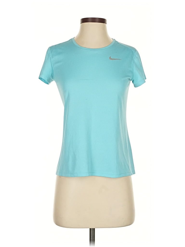 Pre-owned Nike Active T-shirt In Blue