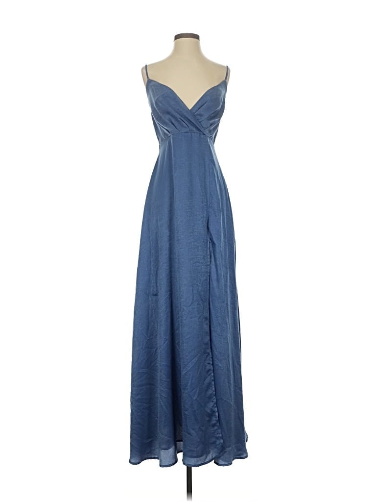 Pre-owned Lulus Casual Dress In Blue