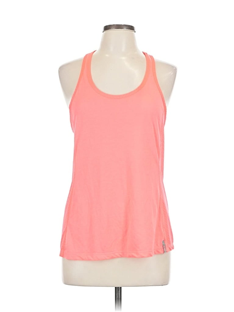 Pre-owned Under Armour Tank Top Pink Halter Neckline Tops