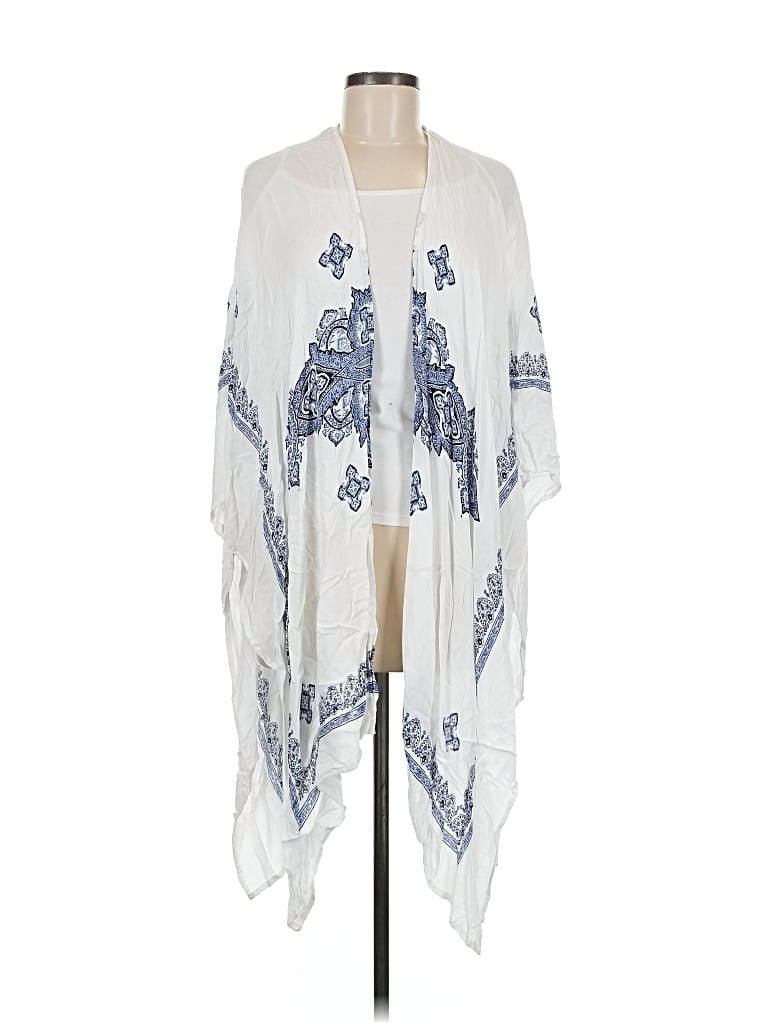 Pre-owned J For Justify Kimono In White