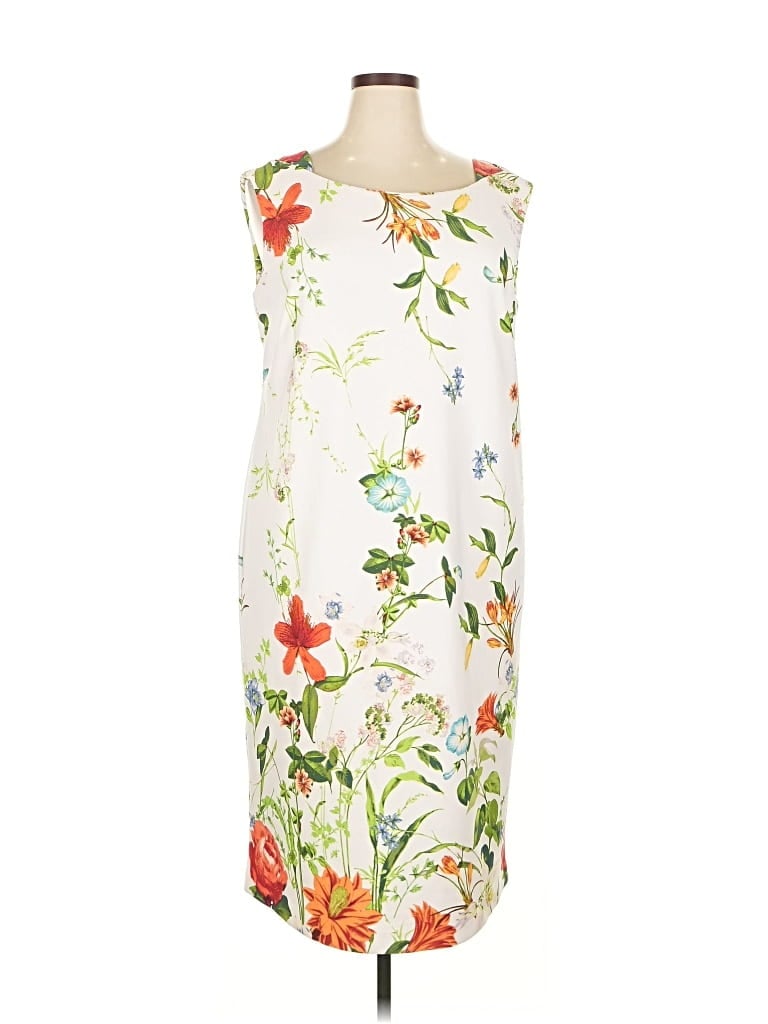 Pre-owned Gabby Skye Cocktail Dress In White