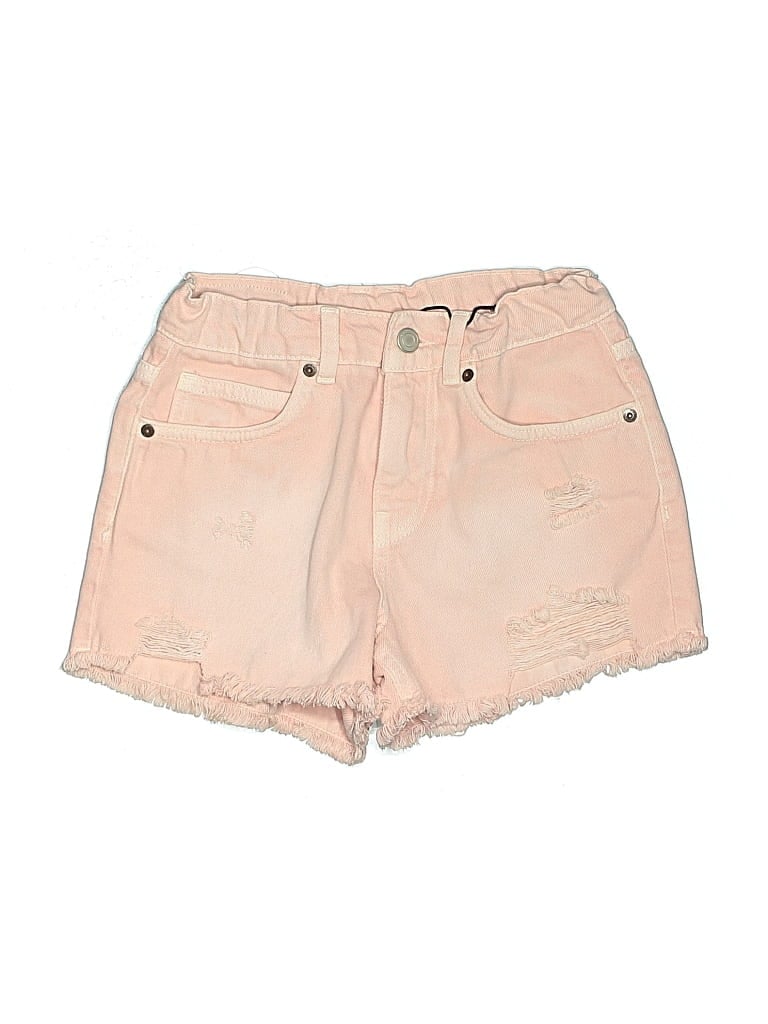 Pre-owned Zara Kids' Denim Shorts In Pink
