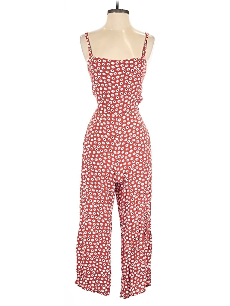 Pre-owned Faithfull The Brand Jumpsuit In Red