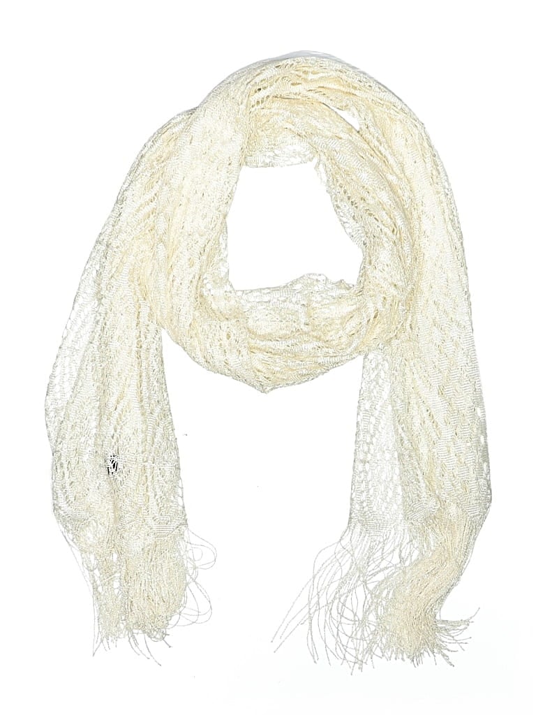 Pre-owned Assorted Brands Scarf In White
