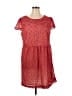 ICE 100% Polyester Stars Red Casual Dress Size 18 - photo 1