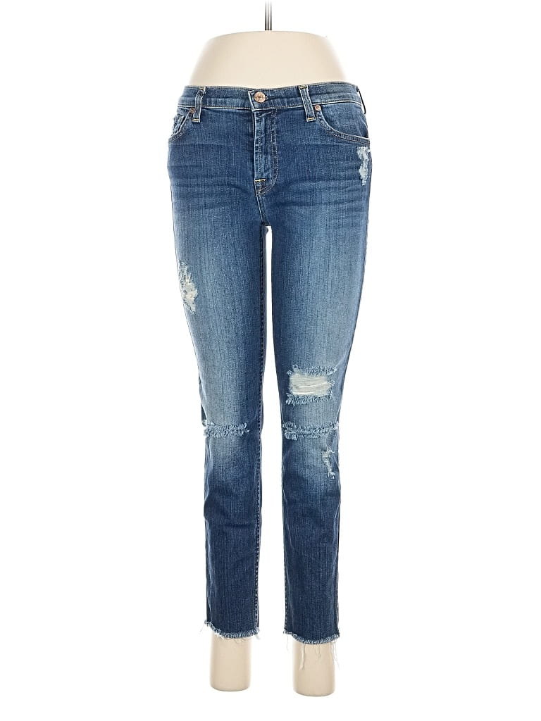 Pre-owned 7 For All Mankind Jeans In Blue