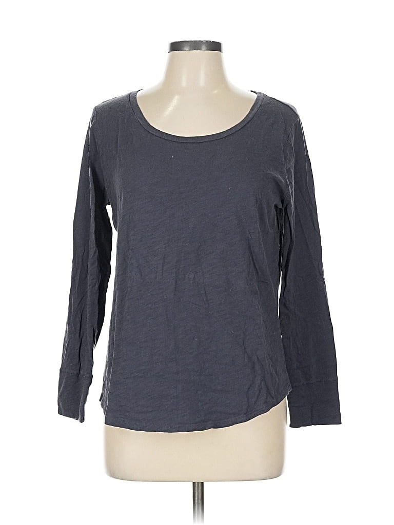 Pre-owned Ann Taylor Loft 3/4 Sleeve T-shirt In Gray