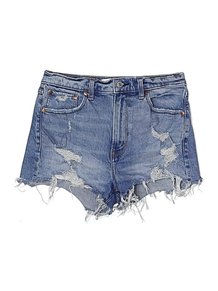 Pre-owned Abercrombie & Fitch Denim Shorts In Blue
