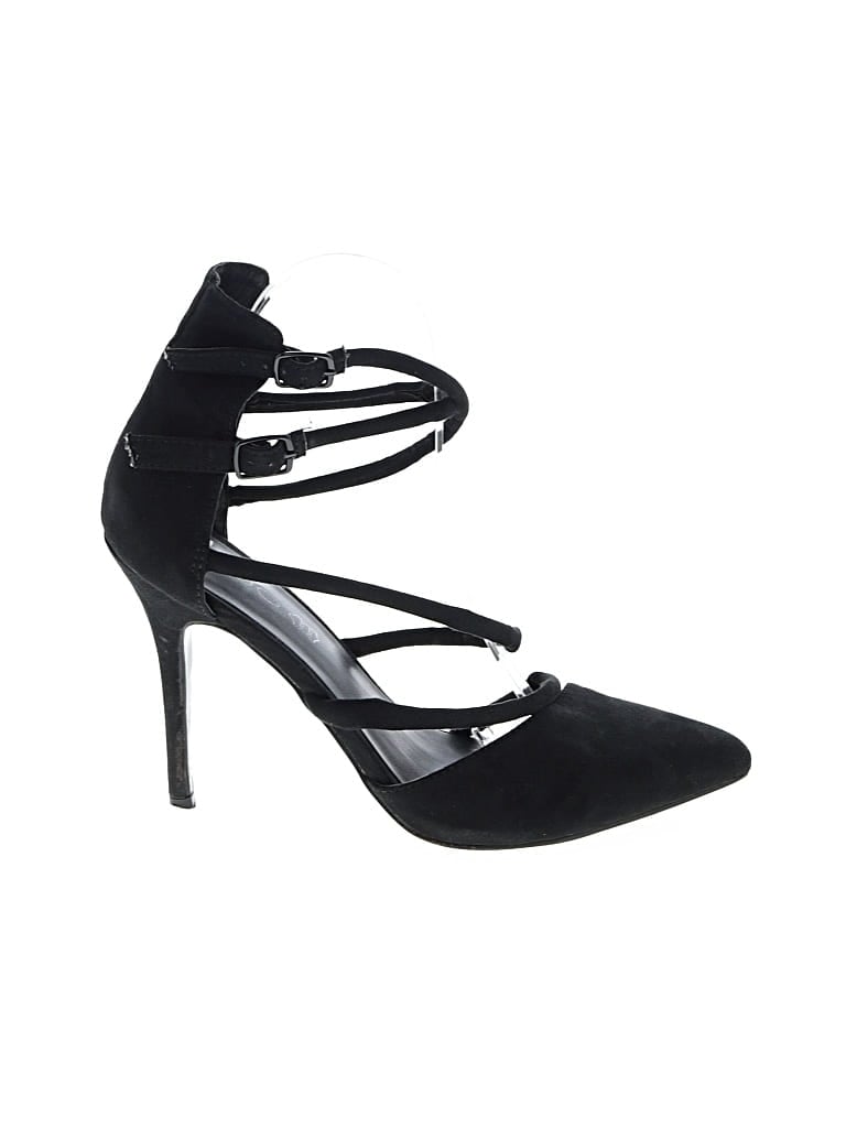 Pre-owned Aldo Heels In Black
