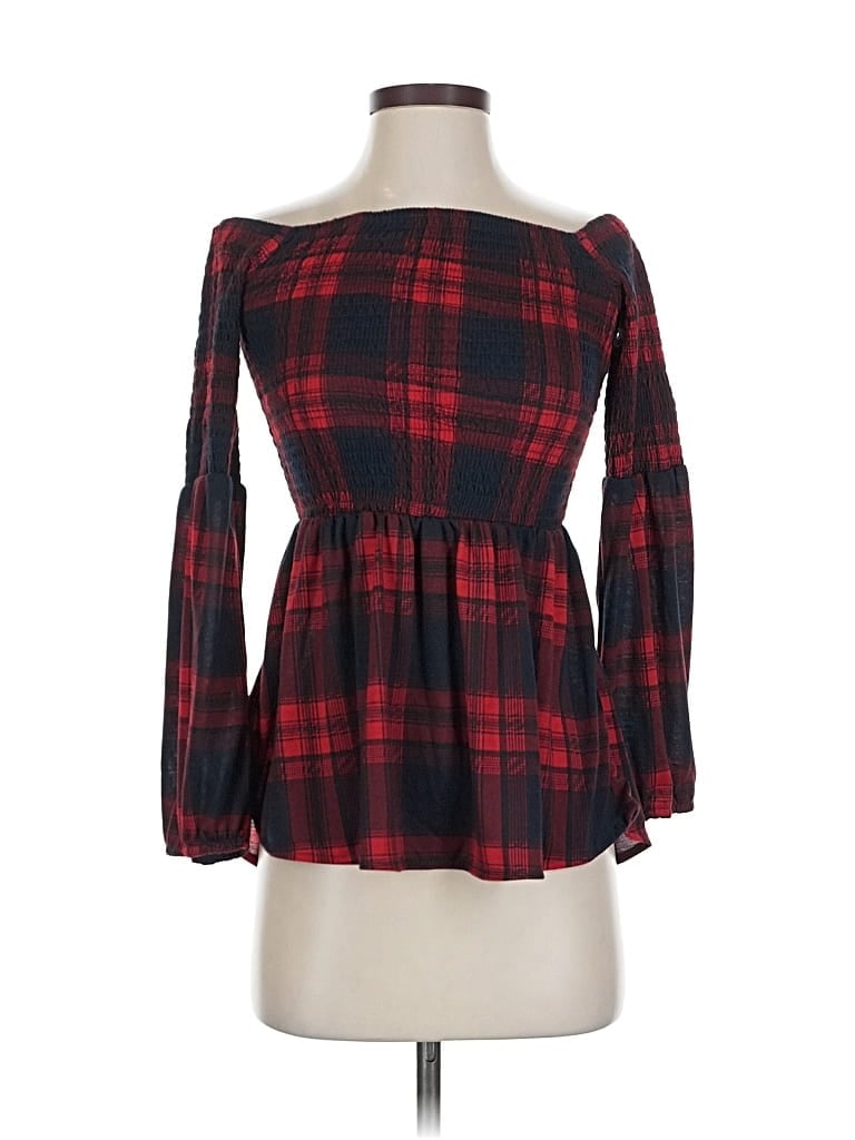 Pre-owned Rue21 3/4 Sleeve T-shirt In Red