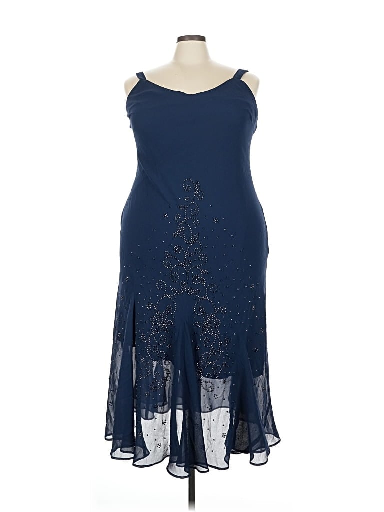 Pre-owned Catherines Cocktail Dress In Blue