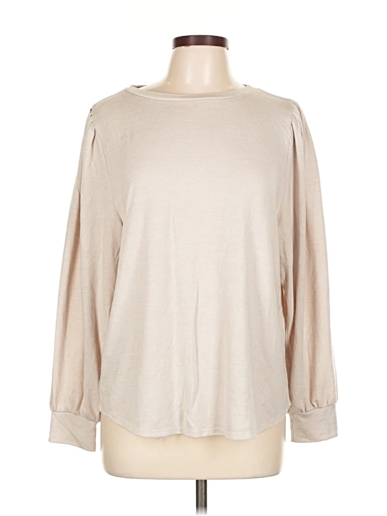 Pre-owned Banana Republic Factory Store Long Sleeve T-shirt In Brown