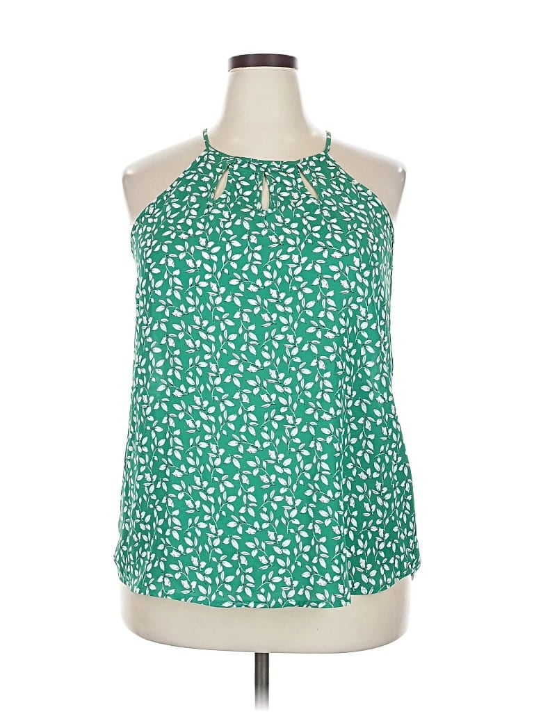 Pre-owned Papermoon Sleeveless Blouse In Green