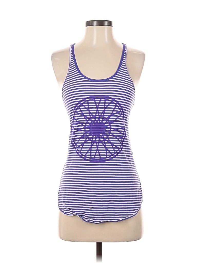 Pre-owned Lululemon Athletica Tank Top Purple Halter Neckline Tops