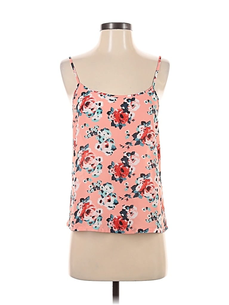 Pre-owned La Hearts Sleeveless Top Pink Sweetheart Neckline Tops