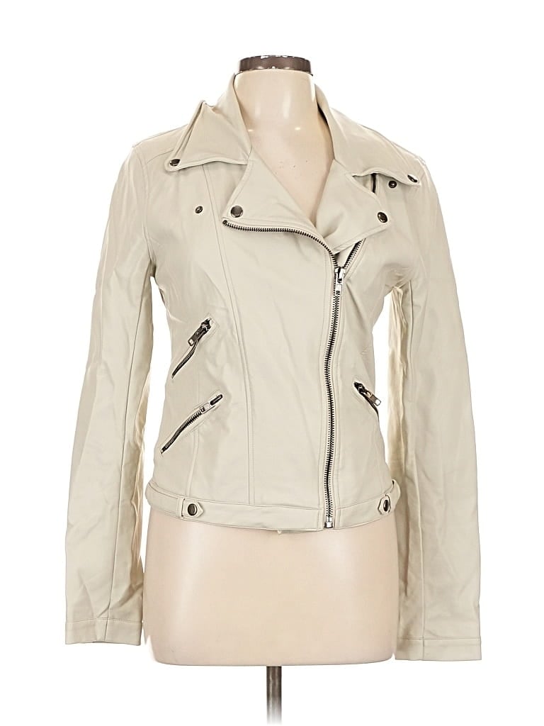 Pre-owned Signature 8 Faux Leather Jacket In Brown