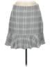 Ann Taylor LOFT Plaid Gray Formal Skirt Size 6 - photo 1