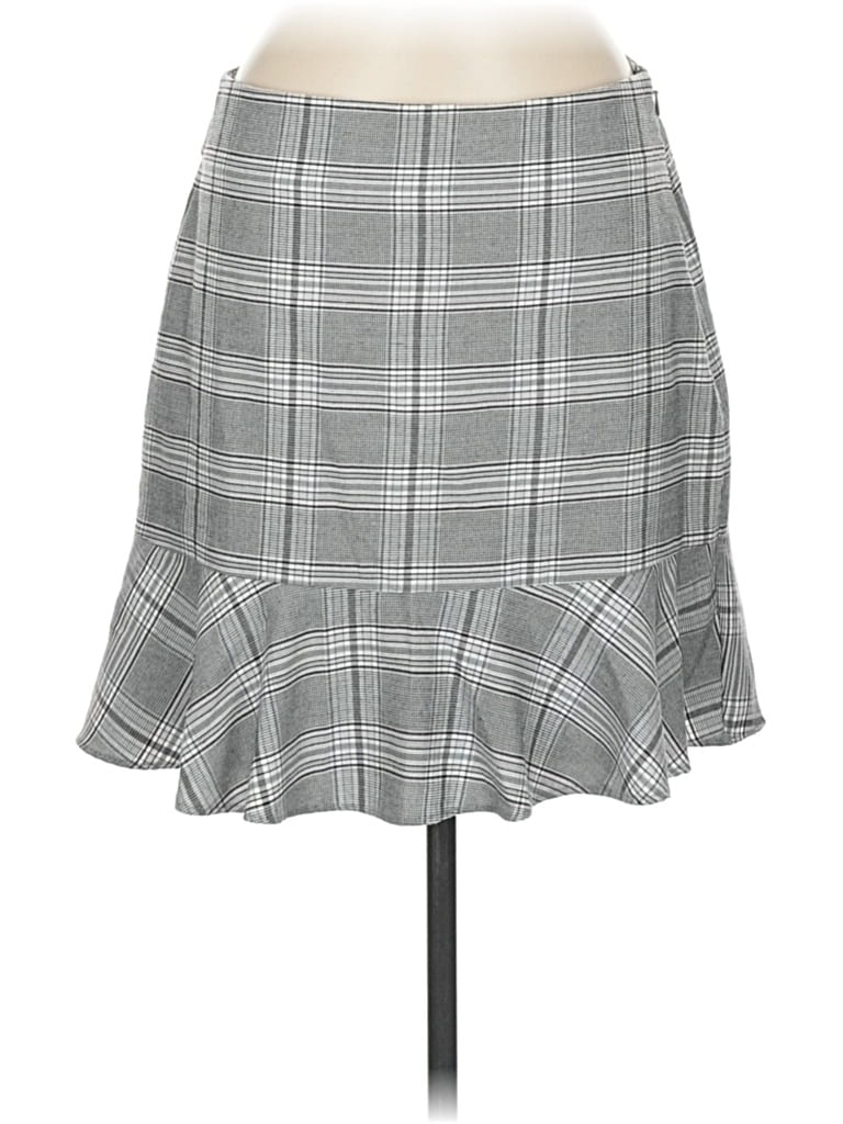 Pre-owned Ann Taylor Loft Formal Skirt In Gray