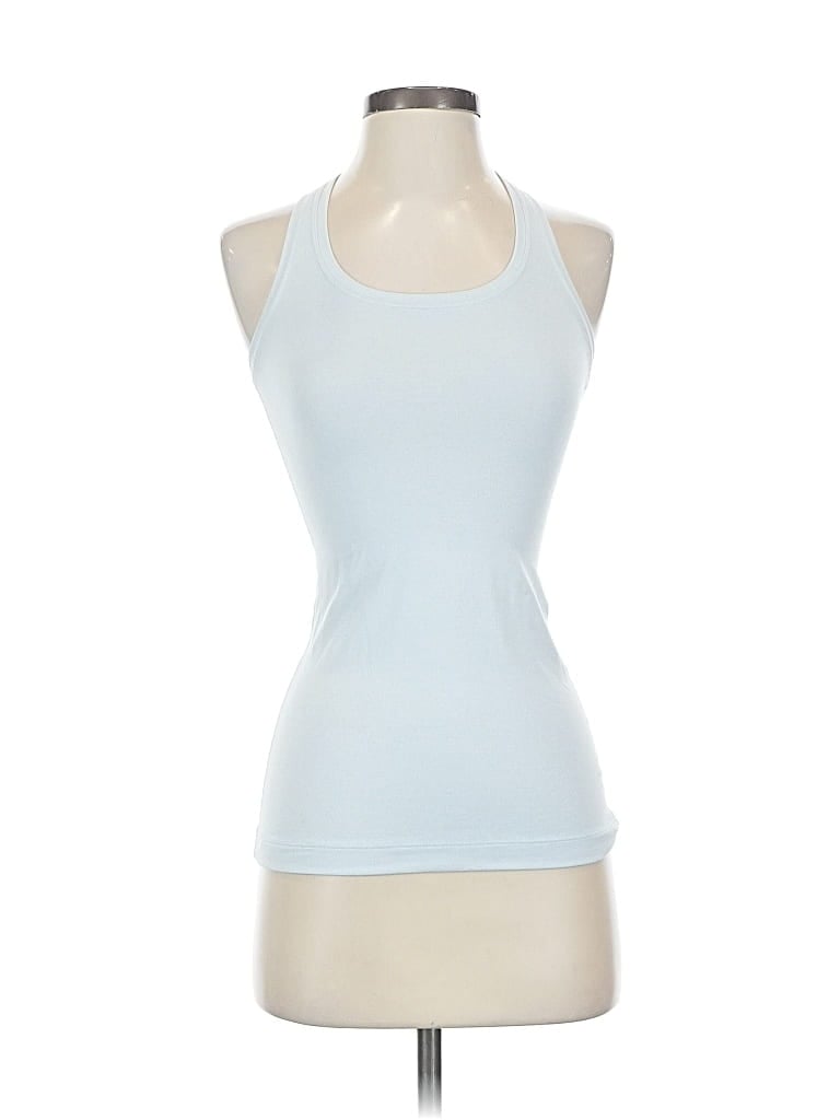 Pre-owned Lululemon Athletica Tank Top Blue Halter Neckline Tops