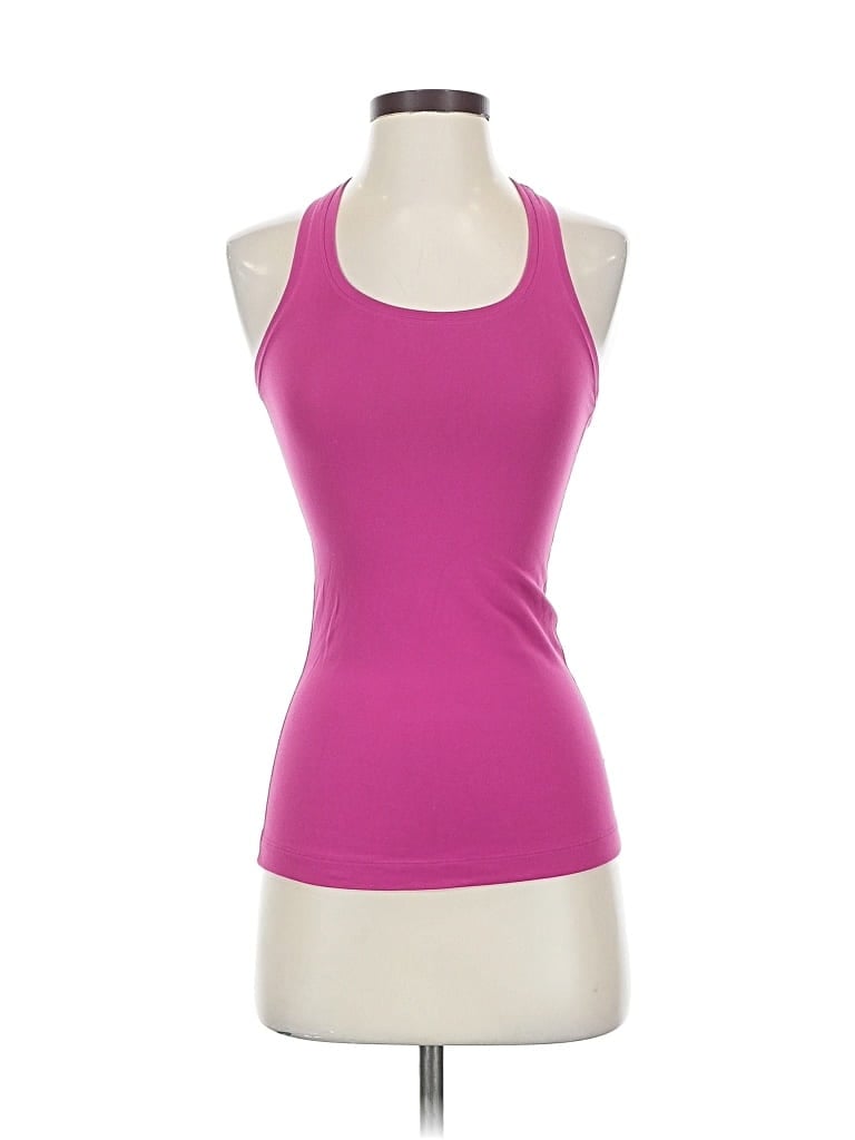 Pre-owned Lululemon Athletica Tank Top Pink Halter Neckline Tops