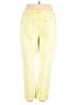 Chico's Solid Yellow Casual Pants Size Lg (2.5) - photo 2